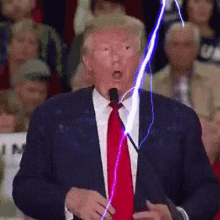 Trump Electrocuted GIF - Trump Electrocuted Thunder GIFs