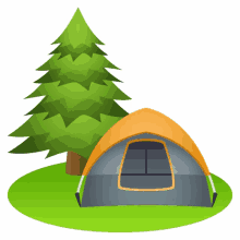 camping travel joypixels tent tree camping travel joypixels tent tree