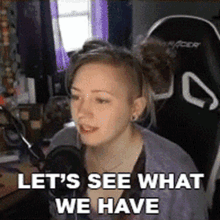 Lets See What We Have Danielle Mackey GIF - Lets See What We Have Danielle Mackey Tradechat GIFs