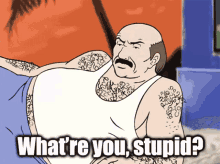 Carl What Are You Stuppid GIF - Carl What Are You Stuppid Athf GIFs