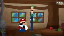 Fighting Mario GIF - Fighting Mario Luigi GIFs