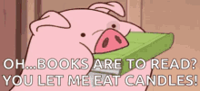 Books Are To Read Pig GIF - Books Are To Read Pig Waddles GIFs