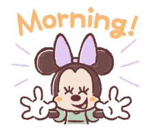 Morning Minnie Mouse GIF - Morning Minnie Mouse Hi GIFs