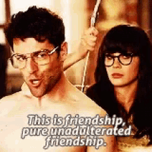 Unadulterated Friendship New Girl GIF - Unadulterated Friendship New Girl Schmidt GIFs
