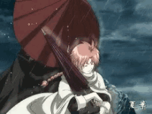 銀魂　ぎんたま　アニメ　神威　かむい　雨　にわか雨 GIF - Kamui Gintama Anime GIFs