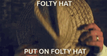 Folty Folty Hat GIF - Folty Folty Hat Lunar Client GIFs