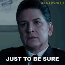 Just To Be Sure Joan Ferguson GIF - Just To Be Sure Joan Ferguson Wentworth GIFs