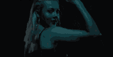 hairflip alexi blue young and reckless fixing hair wet