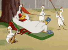 Relaxing Foghorn Leghorn GIF - Relaxing Foghorn Leghorn Looney Tunes GIFs