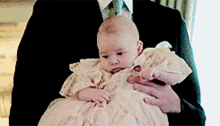 prince george christening baby