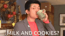 Steven He Milk And Cookies GIF - Steven He Milk And Cookies GIFs