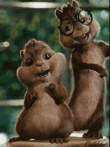 Chipmunks Eyeglasses GIF - Chipmunks Eyeglasses Dancing GIFs