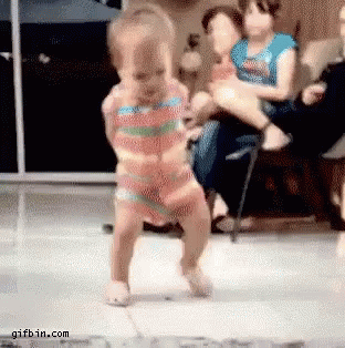 Tančící dítě.