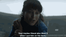 Your Tracker Friend Also Liked It When I Put Him On His Back Zoya Nazyalenzky GIF - Your Tracker Friend Also Liked It When I Put Him On His Back Zoya Nazyalenzky Wink GIFs
