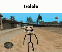 troll troll face funny walking gangster