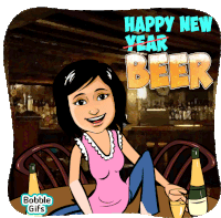 Happy New Year2020 New Beer Sticker - Happy New Year2020 New Beer Beer Stickers