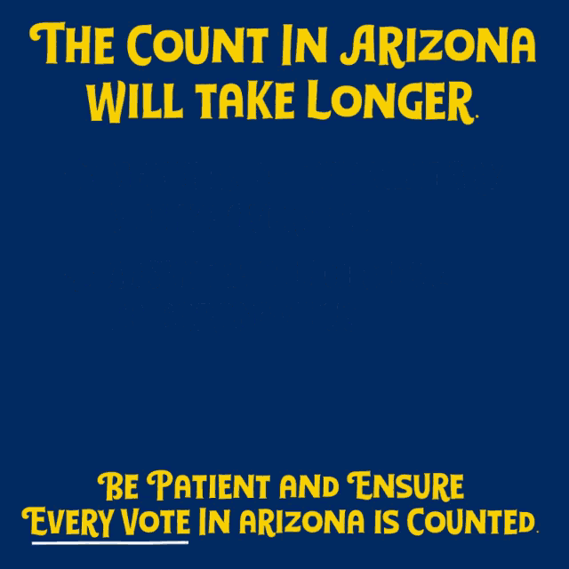 The Count In Arizona Will Take Longer Voting Overseas GIF - The Count In Arizona Will Take Longer Voting Overseas Absentee Ballots GIFs