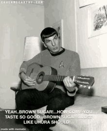 Spock Funny GIF - Spock Funny Guitar GIFs