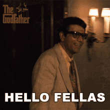 Hello Fellas Moe Greene GIF - Hello Fellas Moe Greene The Godfather GIFs