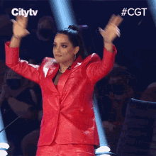 waving my hands lilly singh canadas got talent vibing enjoying the song waving my hands lilly singh canadas got talent vibing enjoying the song