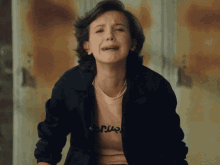 Crying - Millie Bobby Brown X Converse Gif GIF - First Day Feels Converse Forever Chuck GIFs