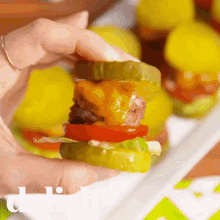 Pickle Sliders GIF - Delish Pickles Burgers GIFs
