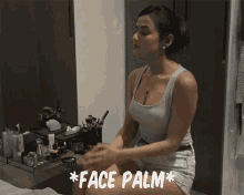 Face Palm Sonal Chauhan GIF - Face Palm Sonal Chauhan Universal Music India GIFs