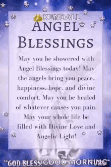 Angel Blessings Stars GIF - Angel Blessings Stars God Bless Morning GIFs