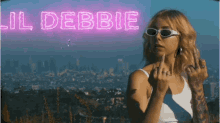 Lil Debbie Rapper GIF - Lil Debbie Rapper Middle Finger GIFs