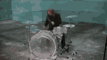 Ice Drumkit Drummer GIF - Ice Drumkit Ice Drum GIFs