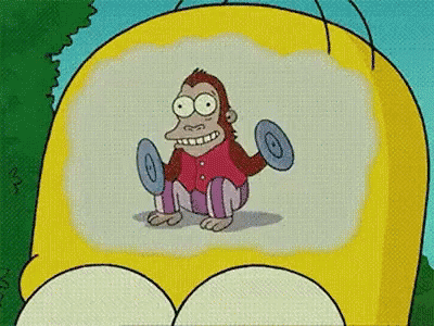 Homer The Simpsons GIF - Homer The Simpsons Monkey Brain GIFs