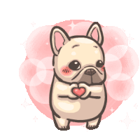 Pug Give You My Heart Sticker - Pug Give You My Heart Heart For Yoy Stickers