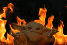 Fire Flame GIF - Fire Flame Baby Yoda GIFs