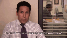 The Office Oscar Martinez GIF - The Office Oscar Martinez Comfort Insecure Heterosexual Men GIFs