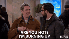 Are You Hot I Am Burning Up GIF - Are You Hot I Am Burning Up Chuckles GIFs