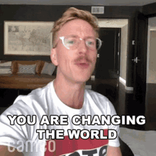 You Are Changing The World Tyler Oakley GIF - You Are Changing The World Tyler Oakley Cameo GIFs