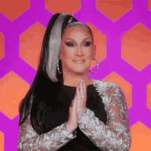 Clapping Michelle Visage GIF - Clapping Michelle Visage Rupauls Drag Race All Stars GIFs