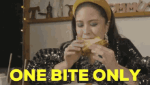 One Bite Only Smile GIF - One Bite Only Smile Eat GIFs