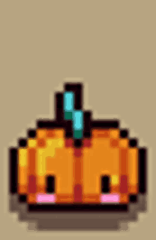 abobora monster pixel art pumpkin