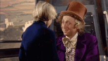Hug Willy Wonka And The Chocolate Factory GIF - Hug Willy Wonka And The Chocolate Factory Thank You GIFs