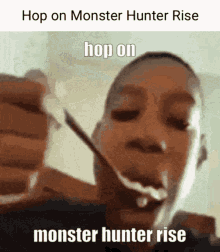 hop on monster hunter rise
