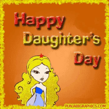 Happy Daughters Day Glitter GIF - Happy Daughters Day Glitter GIFs