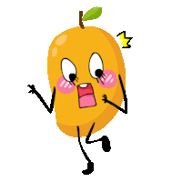 Mango Fruit Sticker - Mango Fruit Orange Stickers
