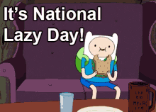 National Lazy Day GIF - Adventure Time National Lazy Day Finn GIFs
