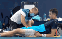 john isner medical timeout hip injury tennis ouch