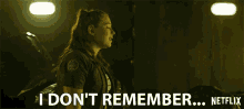 I Dont Remember Mina Sundwall GIF - I Dont Remember Mina Sundwall Penny Robinson GIFs