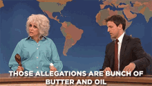 snl allegations butter and oil