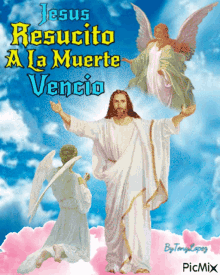 Jesus Resusito A La Muerte Vencio He Won GIF - Jesus Resusito A La Muerte Vencio He Won He Is Risen GIFs