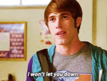 Glee Ryder Blake GIF - Glee Ryder Blake Wont Let You Down GIFs