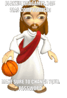 Jesus Basketball Sticker - Jesus Basketball Town Of Salem Stickers